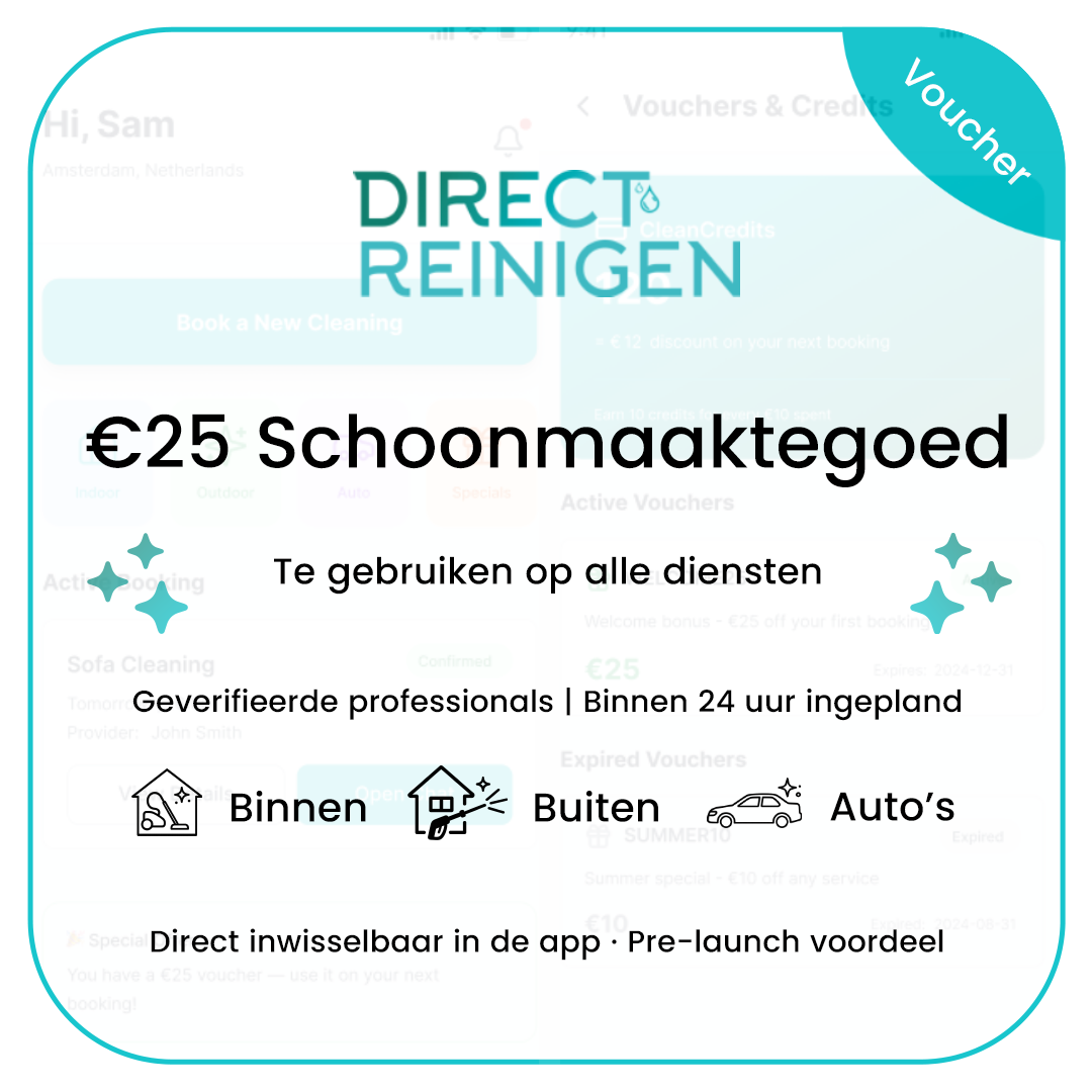€25 Schoonmaaktegoed voucher