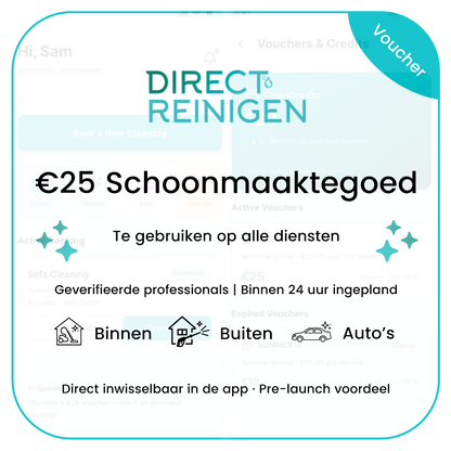 €25 Schoonmaaktegoed voucher